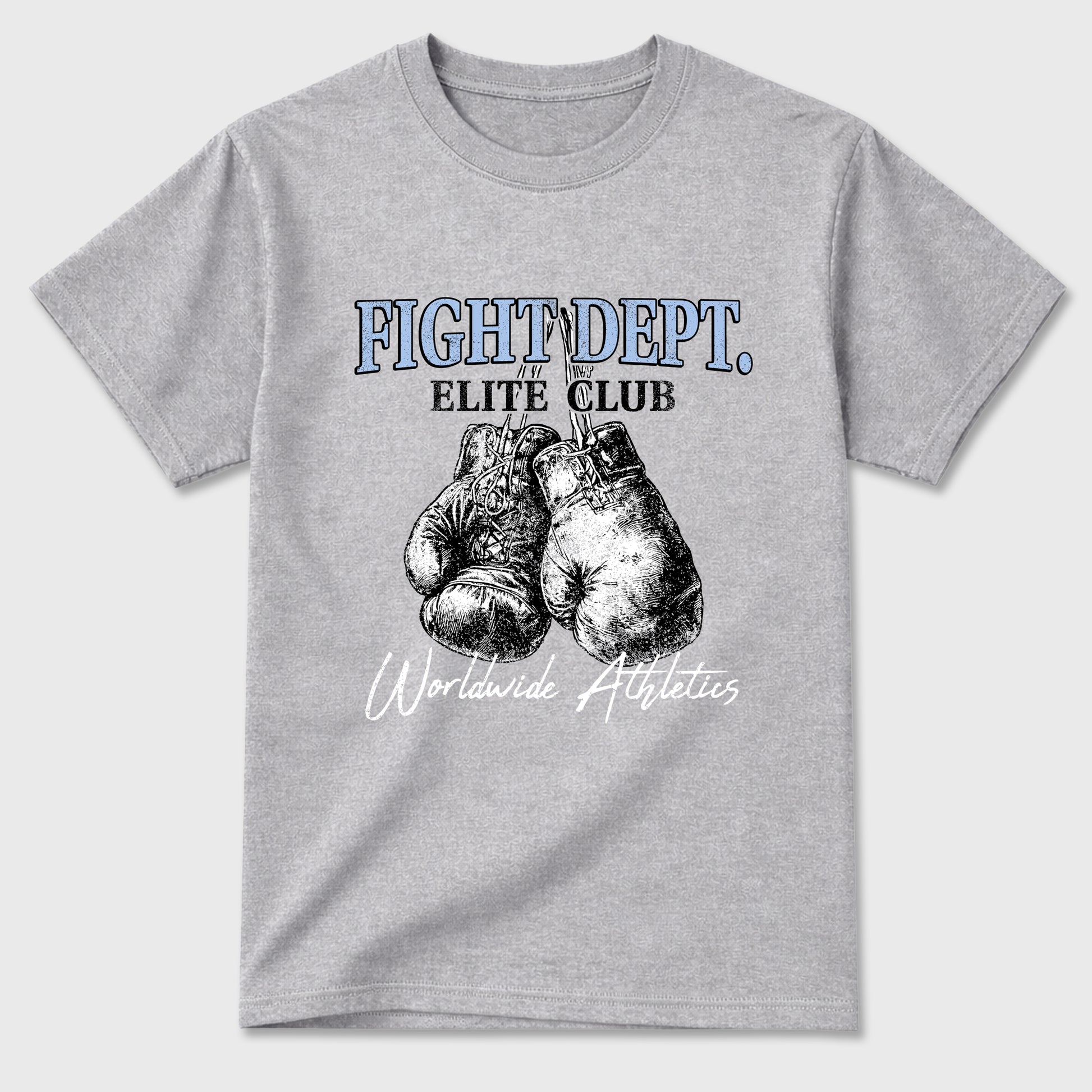 Sneaker match tees – Sneaker Tees To Match Air Jordan 5 White Metallic Shoes – Fight Dept Tee Heather Grey 2