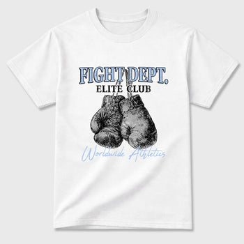 Sneaker match tees – Sneaker Tees To Match Air Jordan 5 White Metallic Shoes – Fight Dept Tee White 2