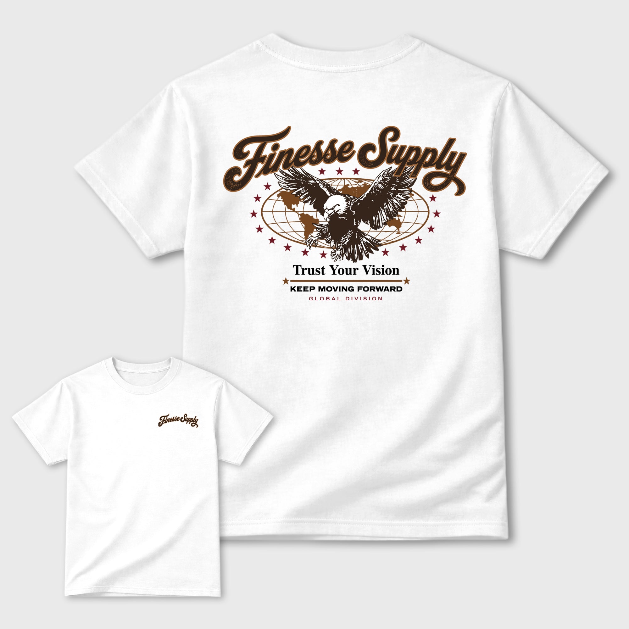 Finesse Supply Graphic T-Shirt featuring original streetwear artwork designed to match the . White Graphic T-Shirt.