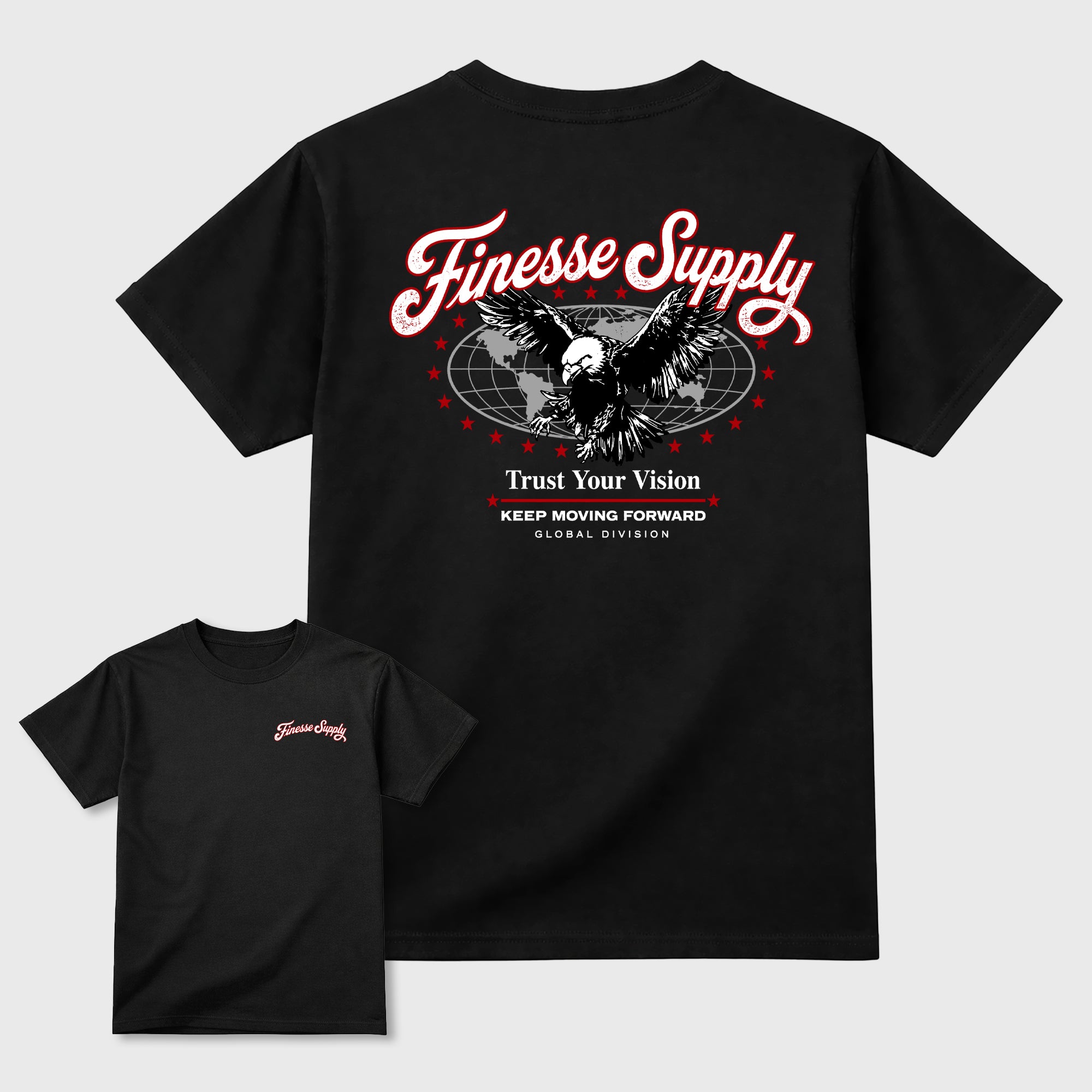 Finesse Supply Graphic T-Shirt featuring original streetwear artwork designed to match the . Black Graphic T-Shirt.