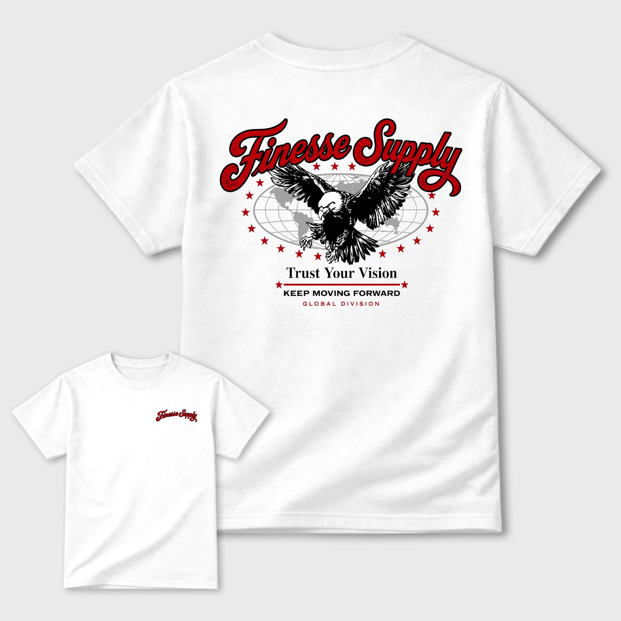 Finesse Supply Graphic T-Shirt featuring original streetwear artwork designed to match the . White Graphic T-Shirt.