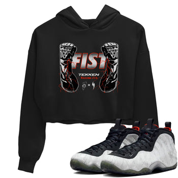 Foams One Jin shirts to match jordans Fist sneaker match tees Air Foamposite One Jin match shoes to clothes SNRT Sneaker Tees unisex cotton Black 1 crop tee