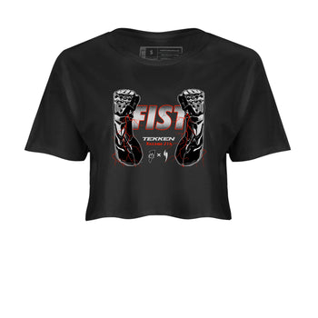 Foams One Jin shirts to match jordans Fist sneaker match tees Air Foamposite One Jin match shoes to clothes SNRT Sneaker Tees unisex cotton Black 2 crop tee