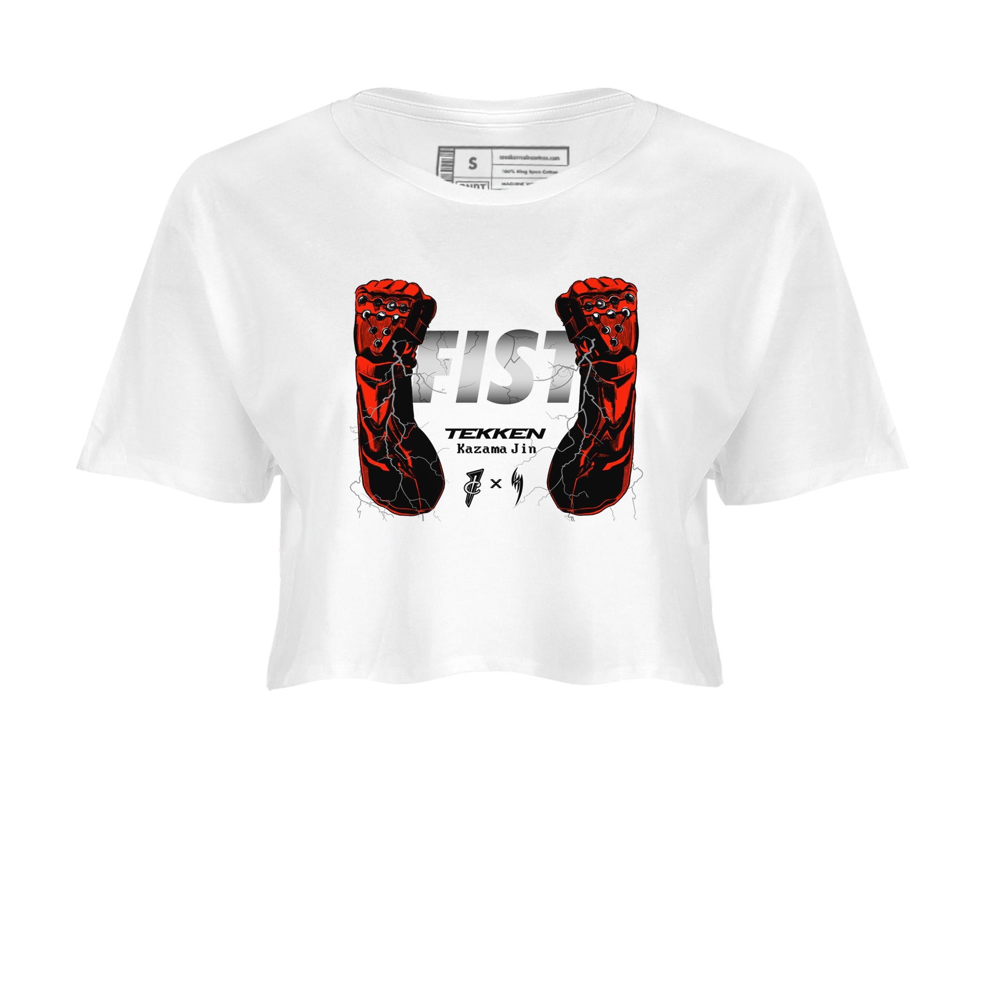 Foams One Jin shirts to match jordans Fist sneaker match tees Air Foamposite One Jin match shoes to clothes SNRT Sneaker Tees unisex cotton White 2 crop tee