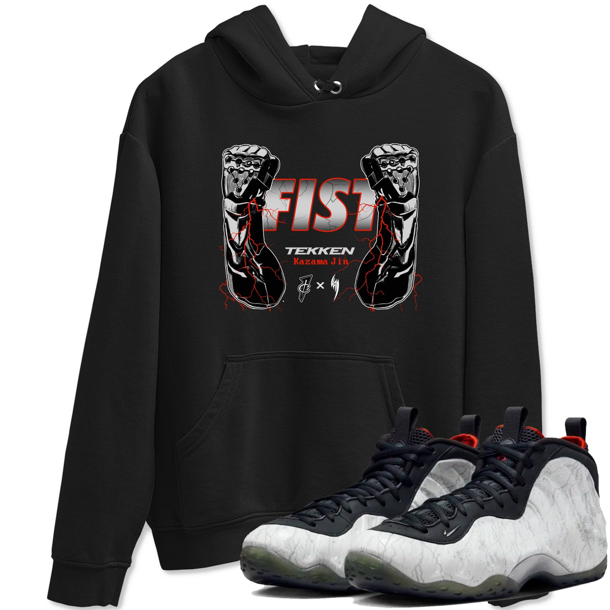 Foams One Jin shirts to match jordans Fist sneaker match tees Air Foamposite One Jin match shoes to clothes SNRT Sneaker Tees unisex cotton Black 1 shirts