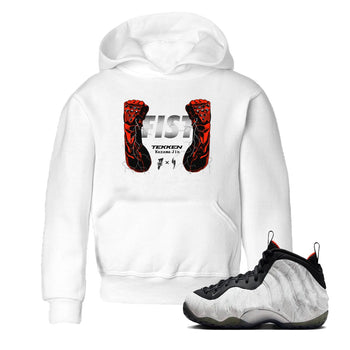 Foams One Jin shirts to match jordans Fist sneaker match tees Air Foamposite One Jin match shoes to clothes SNRT Sneaker Tees Youth Baby White 1 tee