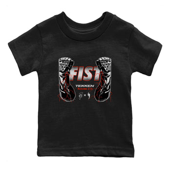 Foams One Jin shirts to match jordans Fist sneaker match tees Air Foamposite One Jin match shoes to clothes SNRT Sneaker Tees Youth Baby Black 2 tee