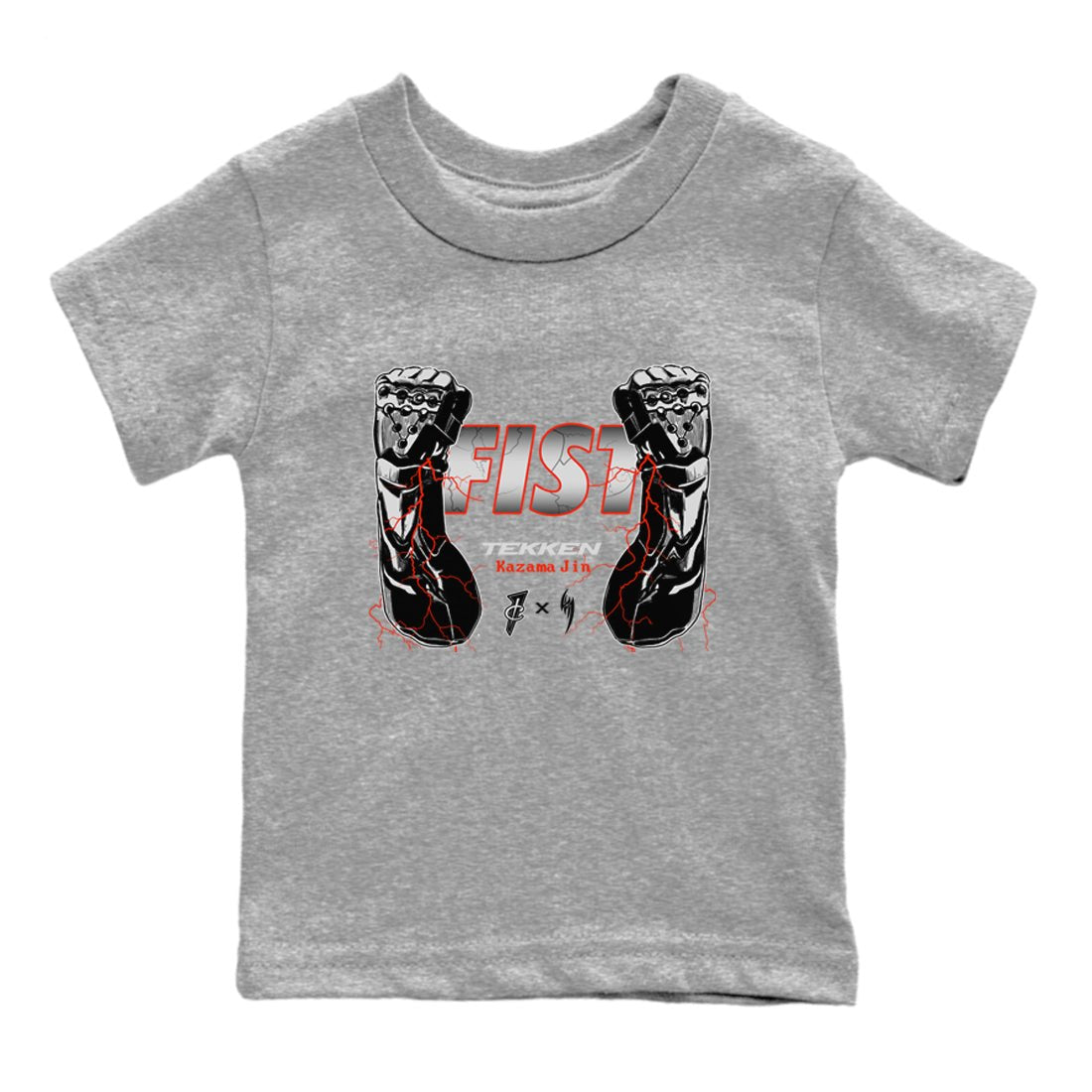 Foams One Jin shirts to match jordans Fist sneaker match tees Air Foamposite One Jin match shoes to clothes SNRT Sneaker Tees Youth Baby Heather Grey 2 tee