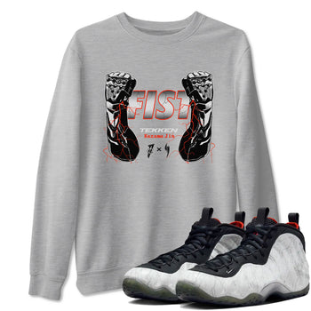 Foams One Jin shirts to match jordans Fist sneaker match tees Air Foamposite One Jin match shoes to clothes SNRT Sneaker Tees unisex cotton Heather Grey 1 shirts