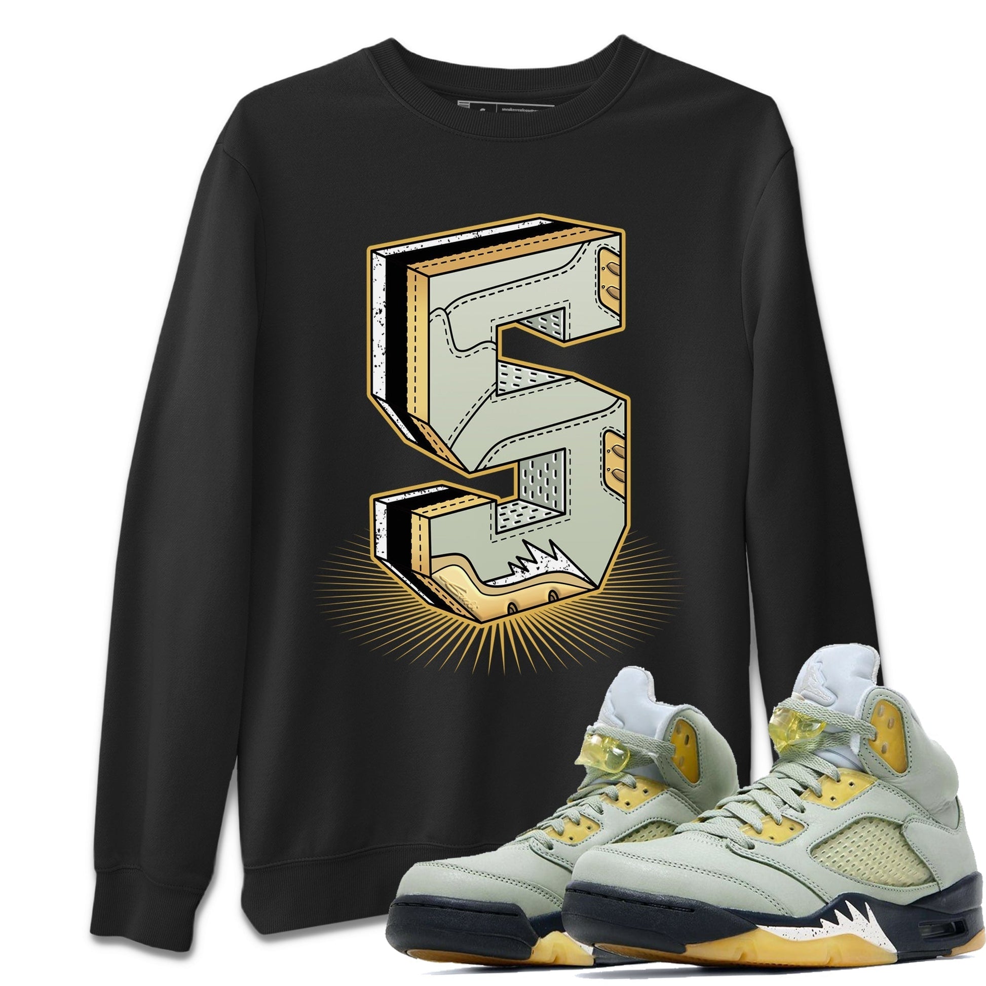 Five Statue Unisex Adult Tops - Air Jordan 5 Jade Horizon - SNRT Sneaker T-shirts