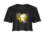 Dunk High Pollen shirts to match jordans Flame Bee sneaker match tees Dunk High Pollen SNRT Sneaker Release Tees unisex cotton Black 2 Crop Shirts