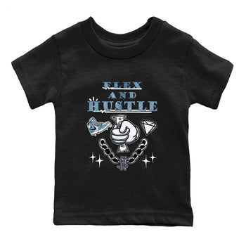 1s Denim shirts to match jordans Flex And Hustle sneaker match tees Air Jordan 1 Denim SNRT Sneaker Tees streetwear brand Baby and Youth Black 2 cotton tee