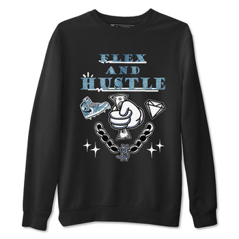1s Denim shirts to match jordans Flex And Hustle sneaker match tees Air Jordan 1 Denim SNRT Sneaker Tees streetwear brand Black 2 unisex cotton tee