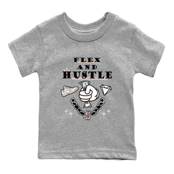 11s Legend Pink shirt to match jordans Flex And Hustle sneaker tees Air Jordan 11 Legend Pink SNRT sneaker release tees baby toddler Heather Grey 2 cotton Shirt