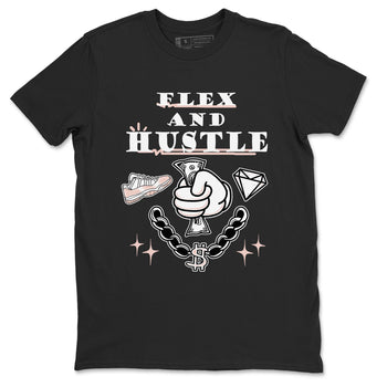 11s Legend Pink shirt to match jordans Flex And Hustle sneaker tees Air Jordan 11 Legend Pink SNRT Sneaker Release Tees unisex cotton Black 2 crew neck shirt