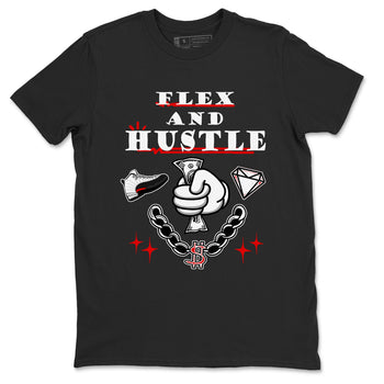 12s Taxi Flip shirt to match jordans Flex And Hustle sneaker tees Air Jordan 12 Taxi Flip SNRT Sneaker Release Tees unisex cotton Black 2 crew neck shirt