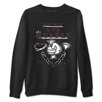 AJ3 A Ma Maniere x Black shirts to match jordans Flex And Hustle sneaker match tees A Ma Maniere x Air Jordan 3 “Black” SNRT Sneaker Tees streetwear brand Black 2 unisex cotton tee