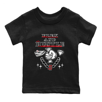 3s Cement Grey shirts to match jordans Flex And Hustle sneaker match tees Air Jordan 3 Cement Grey SNRT Sneaker Release Tees Youth Baby Black 2 crew neck shirts