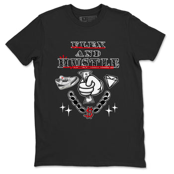 3s Cement Grey shirts to match jordans Flex And Hustle sneaker match tees Air Jordan 3 Cement Grey SNRT Sneaker Release Tees unisex cotton Black 2 crew neck shirts