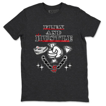 3s Cement Grey shirts to match jordans Flex And Hustle sneaker match tees Air Jordan 3 Cement Grey SNRT Sneaker Release Tees unisex cotton Charcoal Heather 2 crew neck shirts