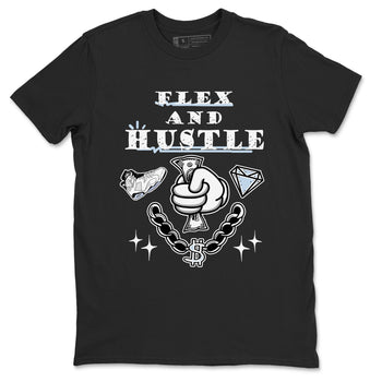 AJ6 Reverse Oreo shirt to match jordans Flex And Hustle sneaker tees Air Jordan 6 White Black SNRT Sneaker Release Tees unisex cotton Black 2 crew neck shirt