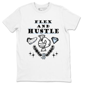 AJ6 Reverse Oreo shirt to match jordans Flex And Hustle sneaker tees Air Jordan 6 White Black SNRT Sneaker Release Tees unisex cotton White 2 crew neck shirt
