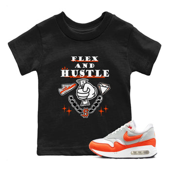 Air Max 1 OG '86 'Summit White and Cosmic Clay shirts to match jordans Flex And Hustle sneaker match tees Air Max 1 Cosmic Clay match shoes to clothes SNRT Sneaker Tees Youth Baby Black 1 tee
