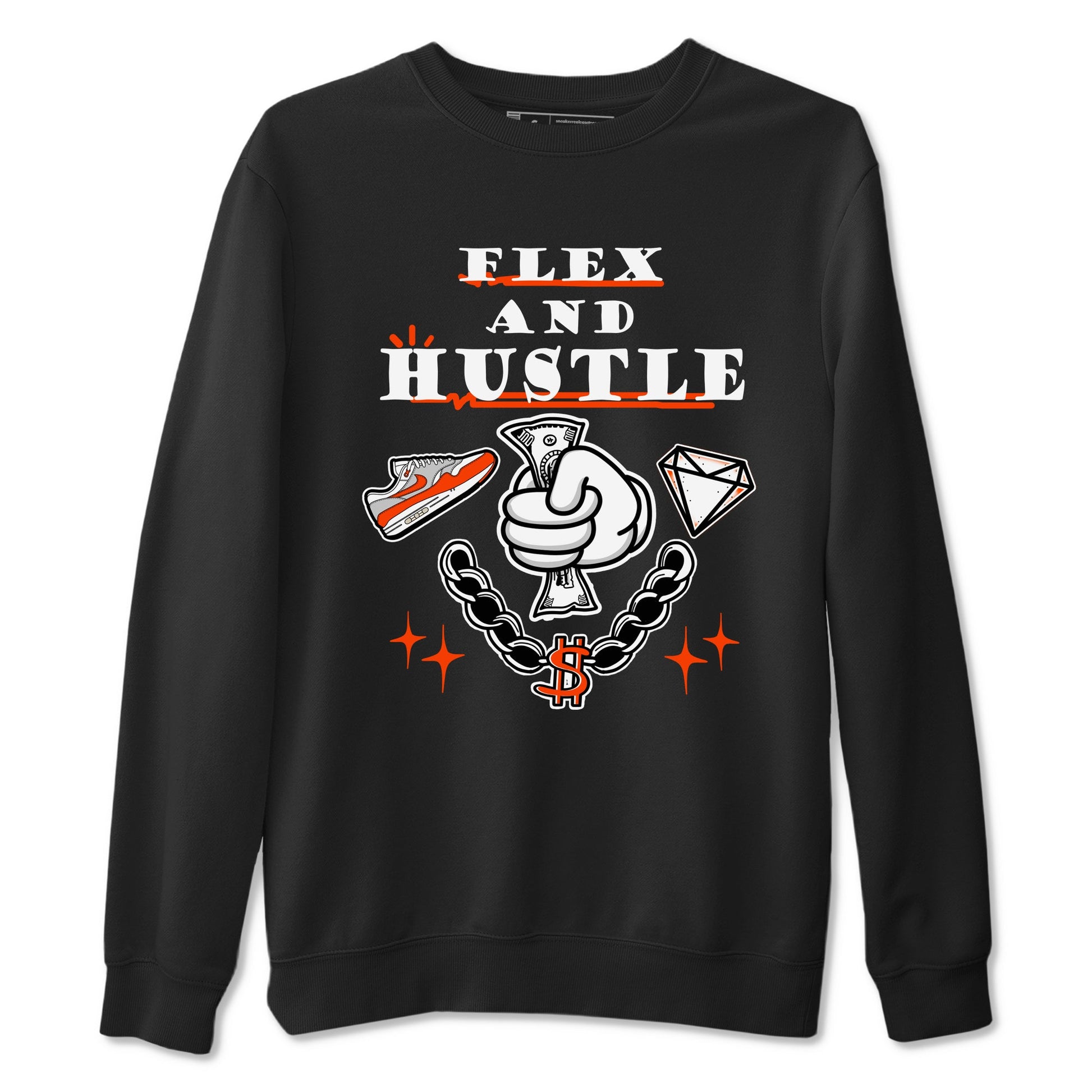 Air Max 1 OG '86 'Summit White and Cosmic Clay shirts to match jordans Flex And Hustle sneaker match tees Air Max 1 Cosmic Clay match shoes to clothes SNRT Sneaker Tees unisex cotton Black 2 shirts