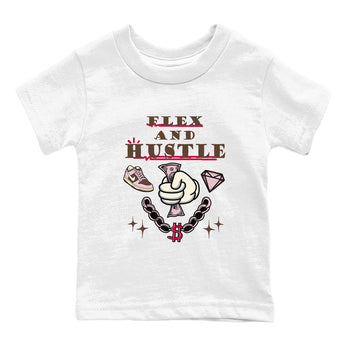Dunk Cacao Wow And Pink Foam shirts to match jordans Flex And Hustle sneaker match tees Dunk Cacao Wow And Pink Foam SNRT Sneaker Tees streetwear brand Baby and Youth White 2 cotton tee