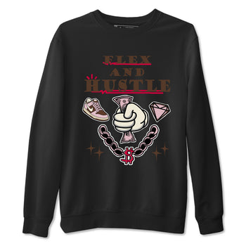 Dunk Cacao Wow And Pink Foam shirts to match jordans Flex And Hustle sneaker match tees Dunk Cacao Wow And Pink Foam SNRT Sneaker Tees streetwear brand Black 2 unisex cotton tee