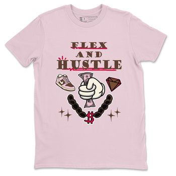 Dunk Cacao Wow And Pink Foam shirts to match jordans Flex And Hustle sneaker match tees Dunk Cacao Wow And Pink Foam SNRT Sneaker Tees streetwear brand Pink 2 unisex cotton tee
