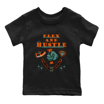 Dunk Low Ceramic shirts to match jordans Flex And Hustle sneaker match tees Dunk Ceramic match shoes to clothes SNRT Sneaker Tees Youth Baby Black 2 tee