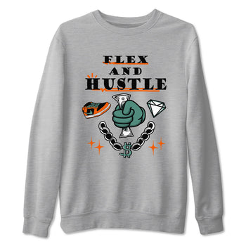 Dunk Low Ceramic shirts to match jordans Flex And Hustle sneaker match tees Dunk Ceramic match shoes to clothes SNRT Sneaker Tees unisex cotton Heather Grey 2 shirts