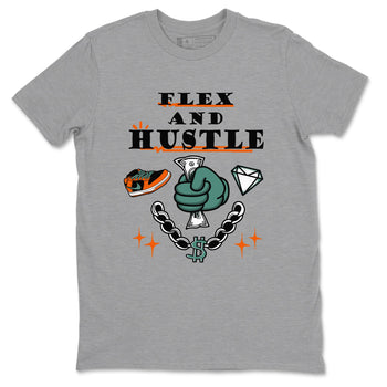 Dunk Low Ceramic shirts to match jordans Flex And Hustle sneaker match tees Dunk Ceramic match shoes to clothes SNRT Sneaker Tees unisex cotton Heather Grey 2 shirts