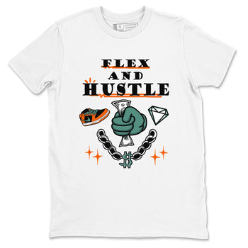 Dunk Low Ceramic shirts to match jordans Flex And Hustle sneaker match tees Dunk Ceramic match shoes to clothes SNRT Sneaker Tees unisex cotton White 2 shirts