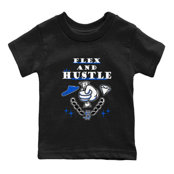 Yeezy Slide Azure shirts to match jordans Flex And Hustle sneaker match tees Yeezy Slide Azure SNRT Sneaker Tees streetwear brand Baby and Youth Black 2 cotton tee