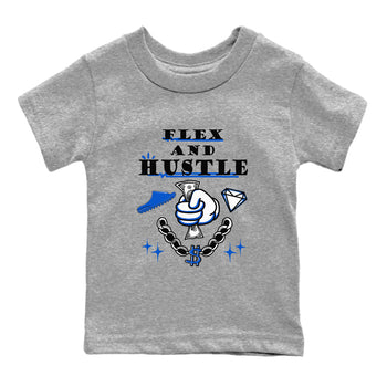 Yeezy Slide Azure shirts to match jordans Flex And Hustle sneaker match tees Yeezy Slide Azure SNRT Sneaker Tees streetwear brand Baby and Youth Heather Grey 2 cotton tee