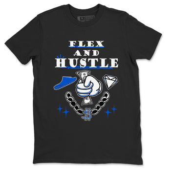 Yeezy Slide Azure shirts to match jordans Flex And Hustle sneaker match tees Yeezy Slide Azure SNRT Sneaker Tees streetwear brand Black 2 unisex cotton tee