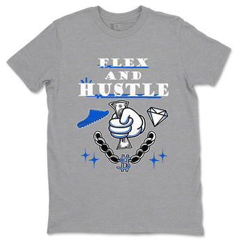 Yeezy Slide Azure shirts to match jordans Flex And Hustle sneaker match tees Yeezy Slide Azure SNRT Sneaker Tees streetwear brand Heather Grey 2 unisex cotton tee