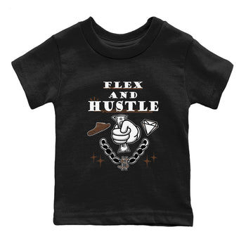 Yeezy Slide Flax shirts to match jordans Flex And Hustle sneaker match tees Yeezy Slide Flax SNRT Sneaker Tees streetwear brand Baby and Youth Black 2 cotton tee