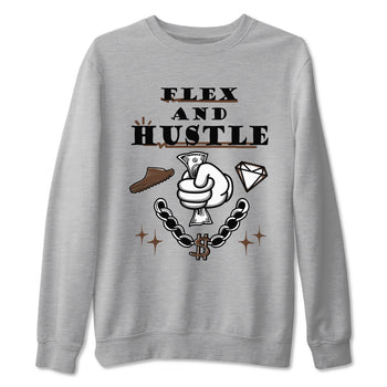Yeezy Slide Flax shirts to match jordans Flex And Hustle sneaker match tees Yeezy Slide Flax SNRT Sneaker Tees streetwear brand Heather Grey 2 unisex cotton tee