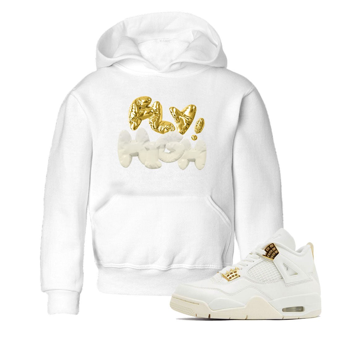 AJ4 Sail shirt to match jordans Fly High sneaker tees 4s SailSNRT sneaker release tees baby toddler White 1 cotton Shirt