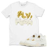 AJ4 Sail shirt to match jordans Fly High sneaker tees 4s SailSNRT Sneaker Release Tees unisex cotton White 1 crew neck shirt