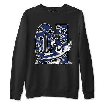 1s Midnight Navy shirts to match jordans Fly To The Clouds sneaker match tees Air Jordan 1 Midnight Navy match shoes to clothes SNRT Sneaker Tees unisex cotton Black 2 shirts