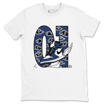 1s Midnight Navy shirts to match jordans Fly To The Clouds sneaker match tees Air Jordan 1 Midnight Navy match shoes to clothes SNRT Sneaker Tees unisex cotton White 2 shirts