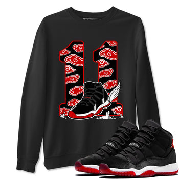 11s Bred Velvet shirts to match jordans Fly To The Clouds sneaker match tees Air Jordan 11 Retro Bred Velvet match shoes to clothes SNRT Sneaker Tees unisex cotton Black 1 shirts