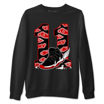 11s Bred Velvet shirts to match jordans Fly To The Clouds sneaker match tees Air Jordan 11 Retro Bred Velvet match shoes to clothes SNRT Sneaker Tees unisex cotton Black 2 shirts