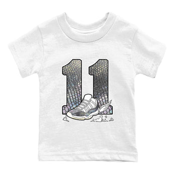 11s Year Of The Snake shirts to match jordans  Fly To The Clouds shirts to match jordans Air Jordan 11 Retro Low Year Of The Snake match shoes to clothes SNRT Sneaker Tees Youth Baby White 2 tee