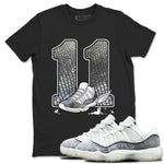 11s Year Of The Snake shirts to match jordans  Fly To The Clouds shirts to match jordans Air Jordan 11 Retro Low Year Of The Snake match shoes to clothes SNRT Sneaker Tees unisex cotton Black 1 shirts