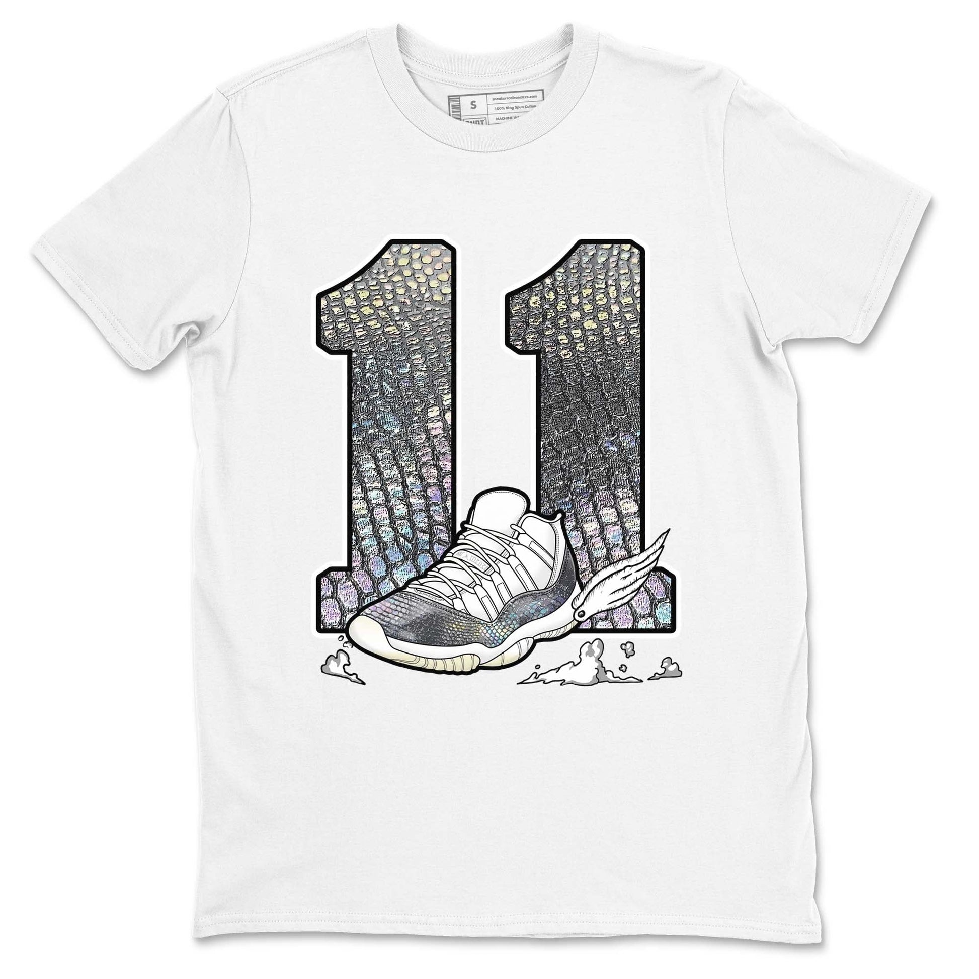 11s Year Of The Snake shirts to match jordans  Fly To The Clouds shirts to match jordans Air Jordan 11 Retro Low Year Of The Snake match shoes to clothes SNRT Sneaker Tees unisex cotton White 2 shirts